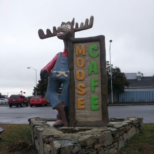 Photo taken at Moose Cafe by Justin D. on 1/2/2013