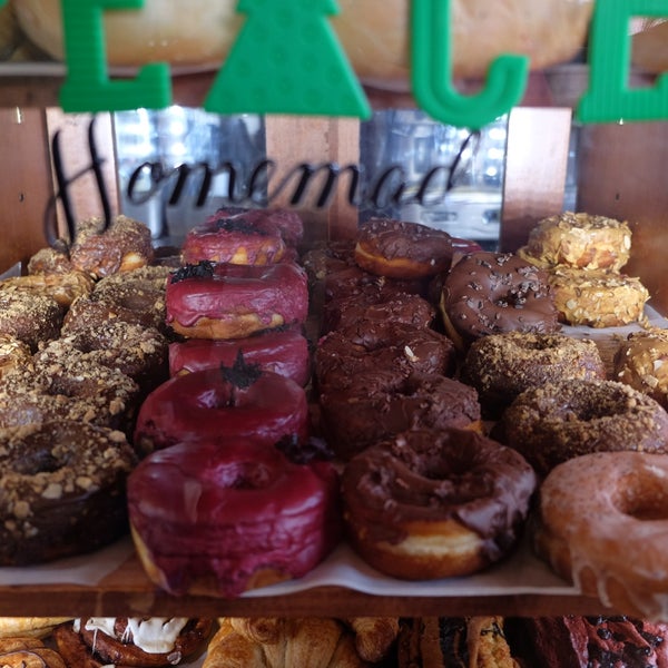 if you've got a sweet tooth, try the French Toast bagel. plus they have donuts from Dough!