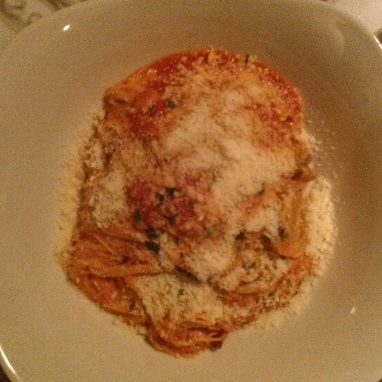 The Capellini alla Gigi with pancetta was very satisfying!