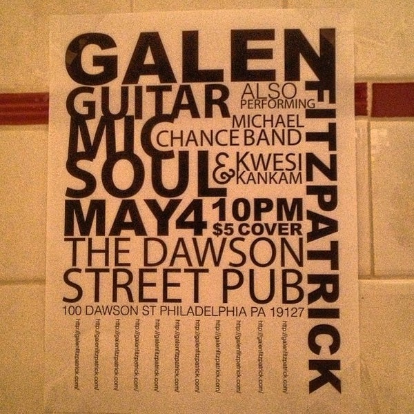 5/2/2013 tarihinde The Galen Fitzpatrick Bandziyaretçi tarafından Dawson Street Pub'de çekilen fotoğraf