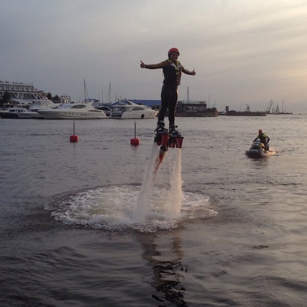 Photo taken at Flyboard by Marina V. on 8/21/2014