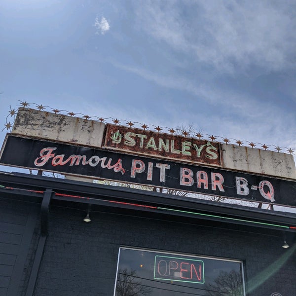 Photo taken at Stanley&#39;s Famous Pit Barbecue by Brandon K. on 3/16/2021