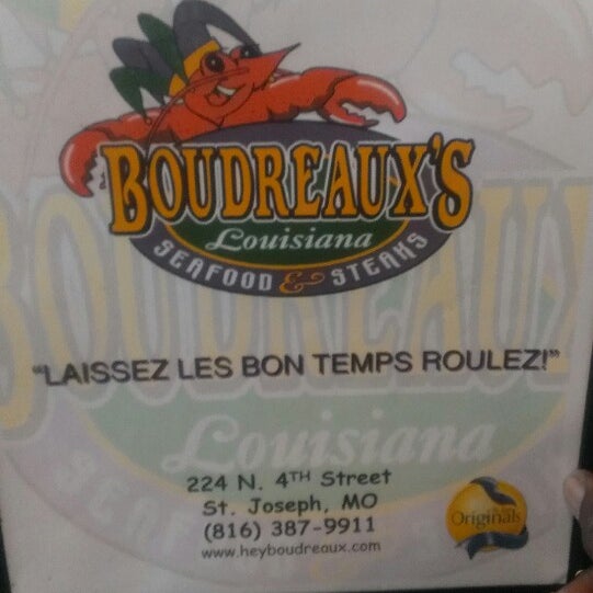 Снимок сделан в Boudreaux&#39;s Louisiana Seafood &amp; Steaks пользователем Seymour 8/3/2013