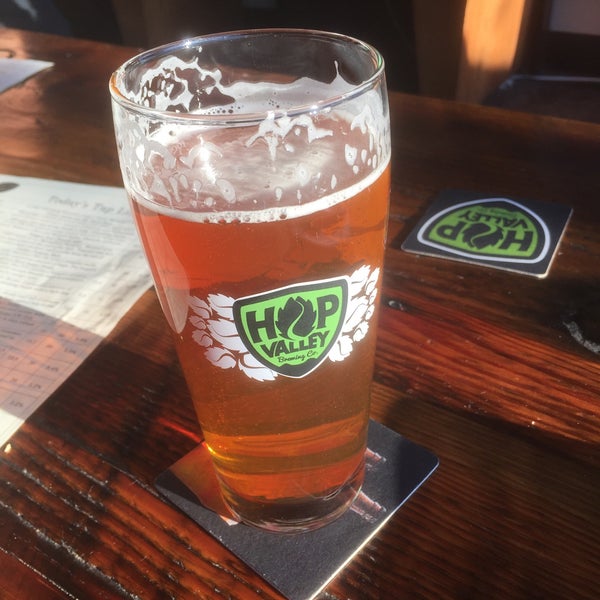 Photo taken at Hop Valley Brewing Co. by Adam B. on 9/6/2015