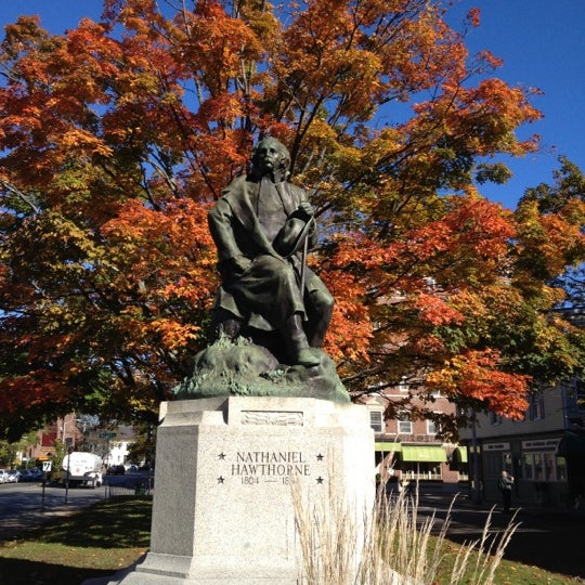 Nathaniel Hawthorne Statue Historic Site in Salem
