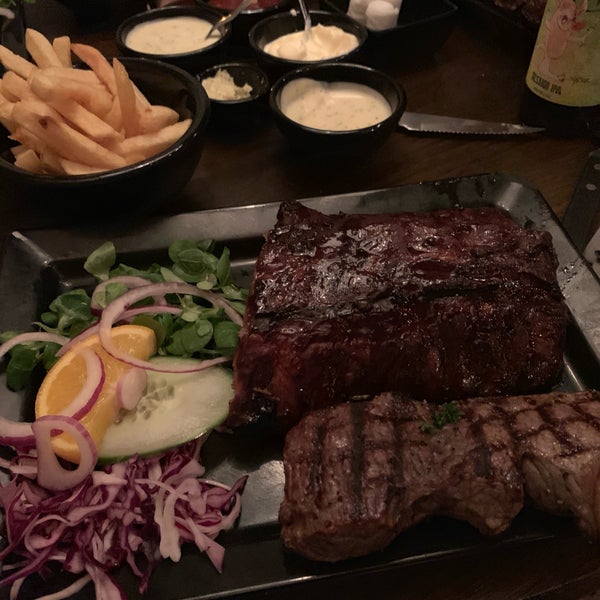 Photo taken at Broadway American Steakhouse by Tony v. on 9/5/2019