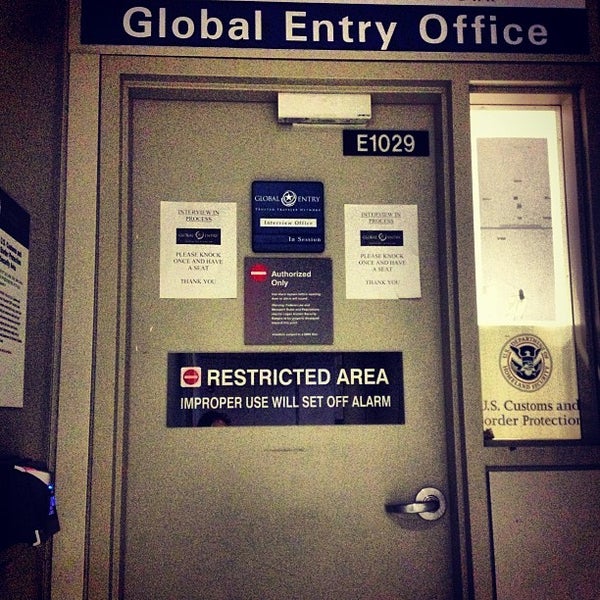 Global Entry Enrollment Office Jeffries Point Boston, MA