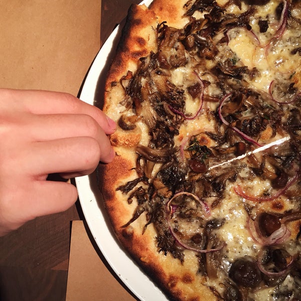 funghi pizza is amazing, as is the cuttlefish
