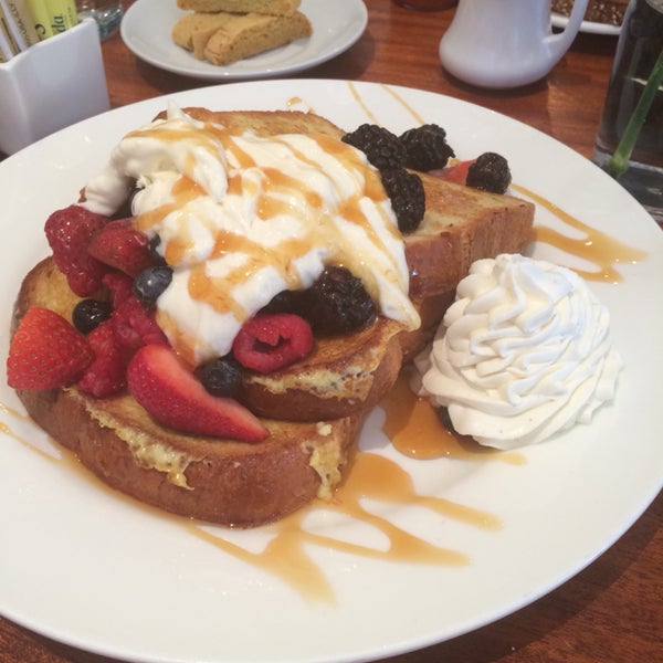 Try the French Toast, but be aware of the size...it might be better to share it with somebody. ;)