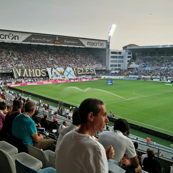 Photo taken at Estádio D. Afonso Henriques by João M. on 8/14/2016
