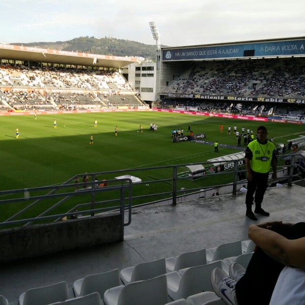 Photo taken at Estádio D. Afonso Henriques by João M. on 4/3/2015