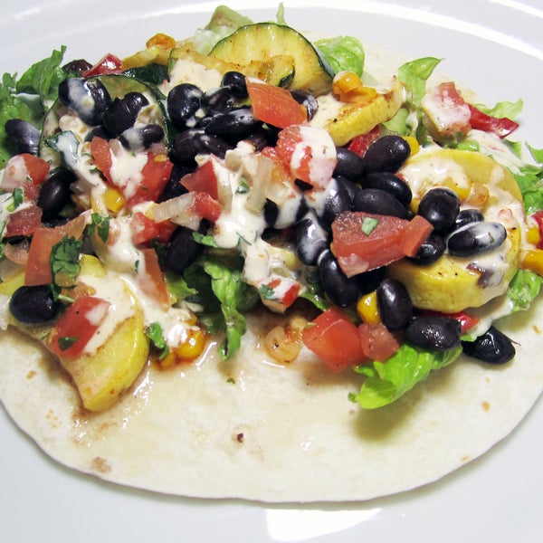 Check out our new Vegetarian Menu!  Check out the Veggie Taco.