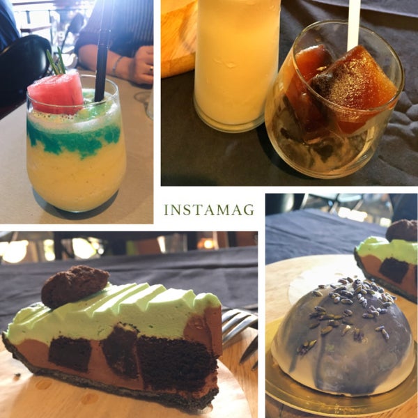 Choc mint pie + earl grey dark choco + winter calling (banana + pineapple + watermelon cube) + expresso ice cube with milk. Great food great service, especially lady boss, sweet & understanding lady.