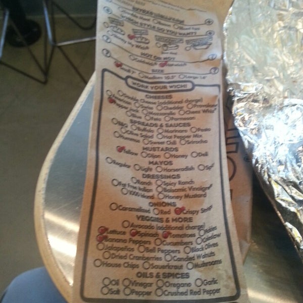 Photo taken at Which Wich Superior Sandwiches by John H. on 5/22/2014