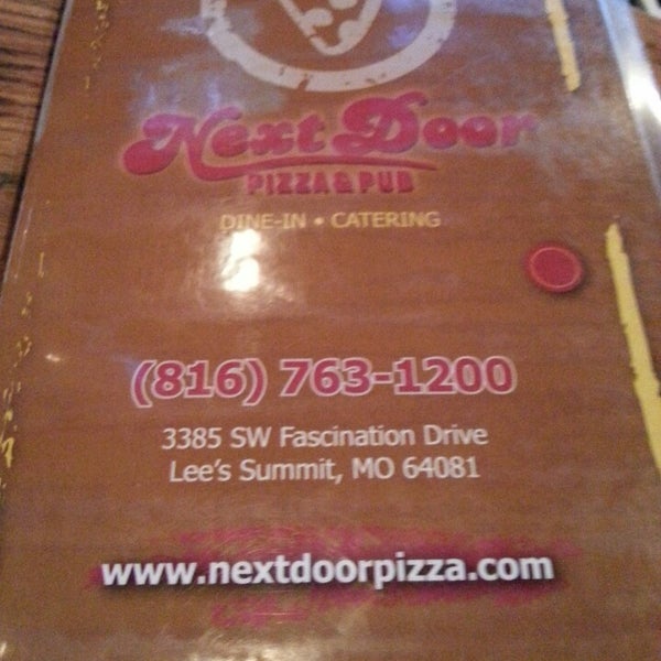Photo taken at Next Door Pizza &amp; Pub by Jeffrey D. on 9/20/2013