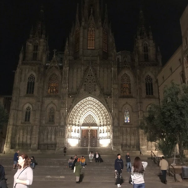 Photo taken at Cathedral of the Holy Cross and Saint Eulalia by Tuğba Y. on 10/29/2019