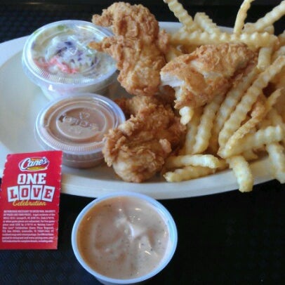Photo taken at Raising Cane&#39;s Chicken Fingers by Rob L. on 1/17/2013