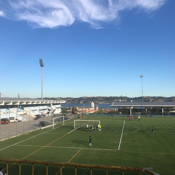 Photo taken at Estádio do Restelo by Marcos R. on 7/2/2021