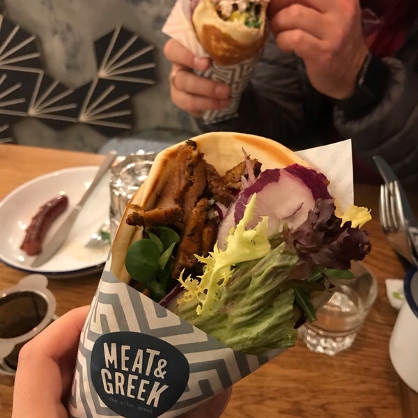 Foto diambil di Meat and Greek oleh Marusya S. pada 2/27/2019
