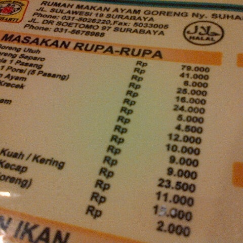 Ayam goreng suharti surabaya