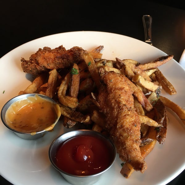 The buttermilk chicken fingers and fries are delicious! Pair it with a flight for $8