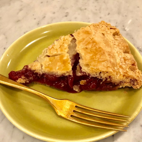 lovely little cafe with a good variety of pies that will make you consider saying screw my diet just get everything they have. I recommend the NY Sour Cherry pie!