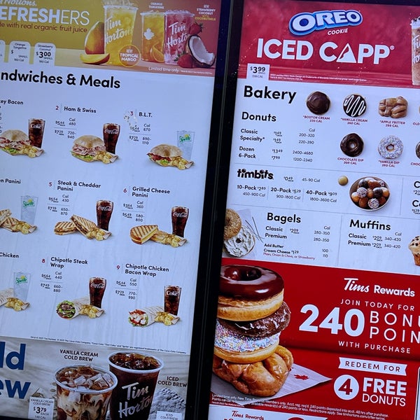 Order Tim Horton's (3460 Wilder Rd.) Menu Delivery【Menu