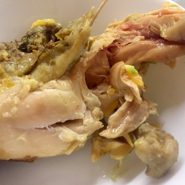 Chicken was RAW (see pic) & now I’m feeling SICK! I’m told manager’s name can’t be given out, shop isn’t responsible for anything amiss & to call a customer delivery svc # independent of them..Crazy!