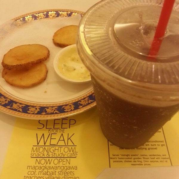 Photo taken at The Midnight Owl Snack &amp; Study Cafe by kshiela mae i. on 5/3/2013