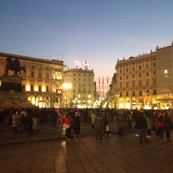 Photo taken at Piazza del Duomo by Panos C. on 1/3/2015