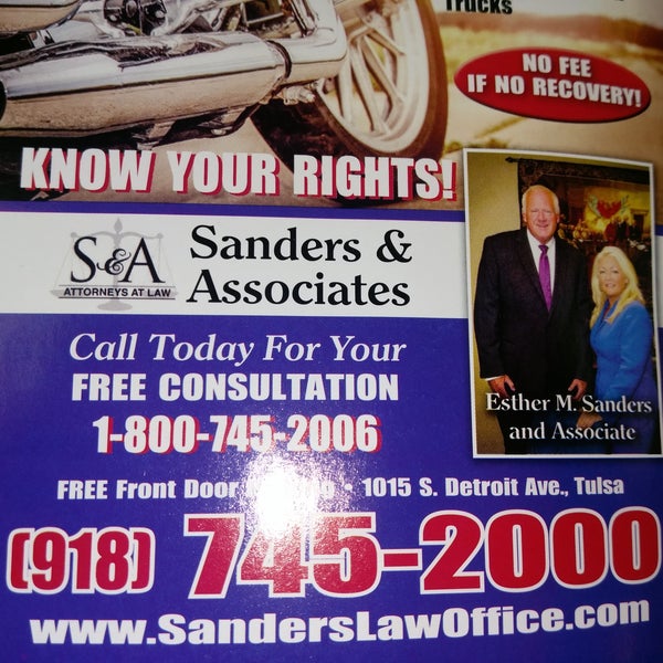 Sanders & Associates, P.C. Lawyer in Downtown Tulsa