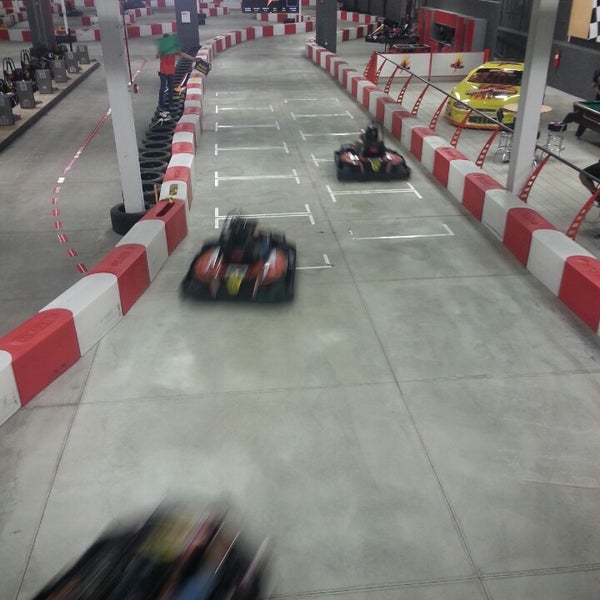 Photo taken at High Voltage Indoor Karting by Todd C. on 3/13/2015