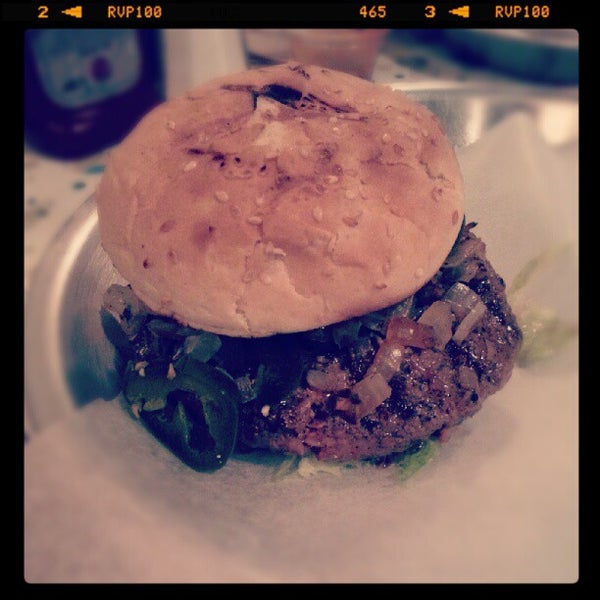 Photo taken at Joy Burger Bar by Thuy D. on 9/13/2012