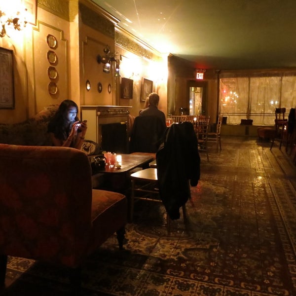 Photos at Night of Joy Cocktail Bar in Williamsburg