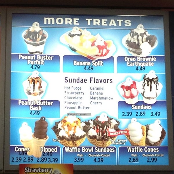 Dairy Queen Ice Cream Sundae