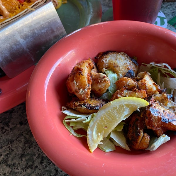 Get the grouper cheeks. The shrimp tacos are big