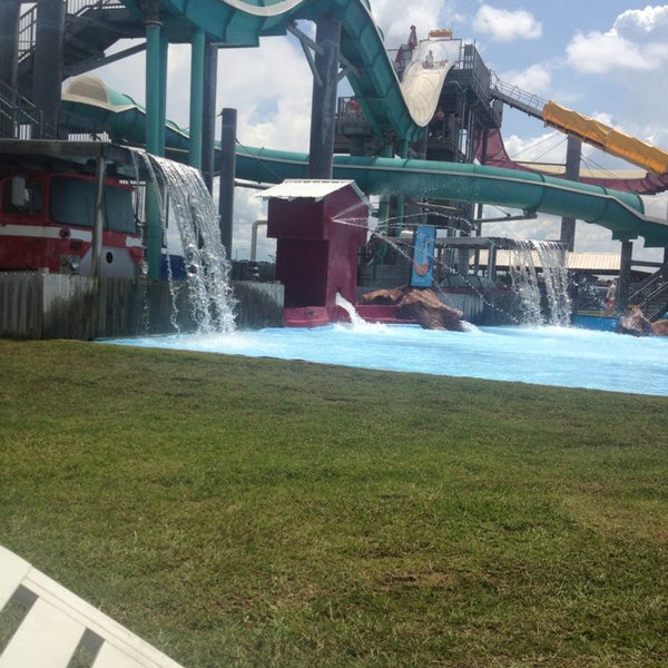 Photo taken at Gulf Islands Waterpark by Nicole D. on 7/10/2013