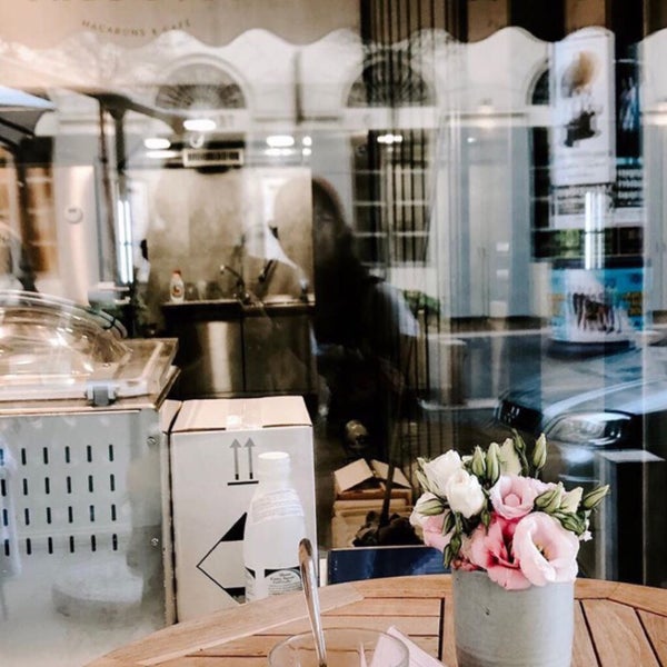 Photo taken at Chez Dodo - Artisan Macarons &amp; Café by Nastya Y. on 8/26/2019