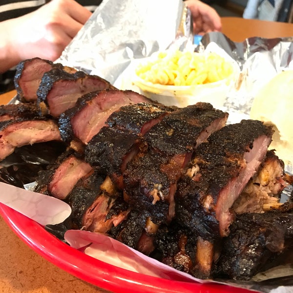 The ribs are perfectly smoked and always meaty.  Best ribs in town.  Not a ton of sauce choices but are all solid contenders for best BBQ sauce.