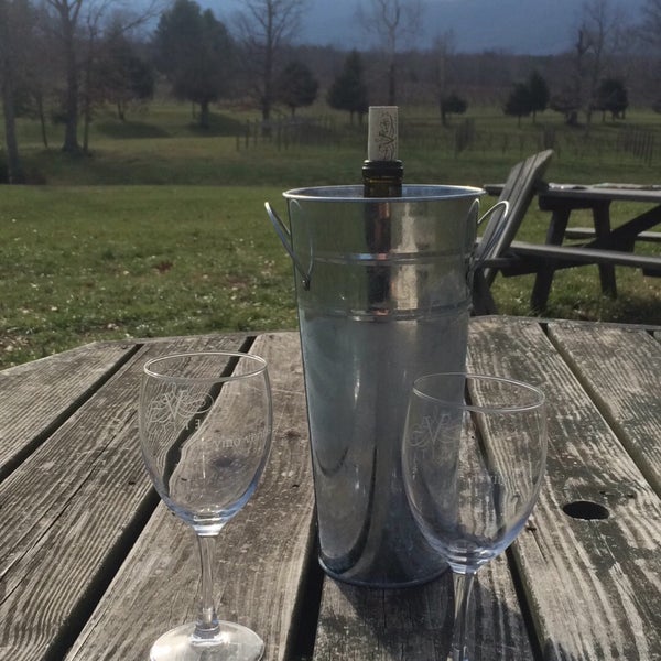 Photo taken at Afton Mountain Vineyards by Megan D. on 12/6/2015