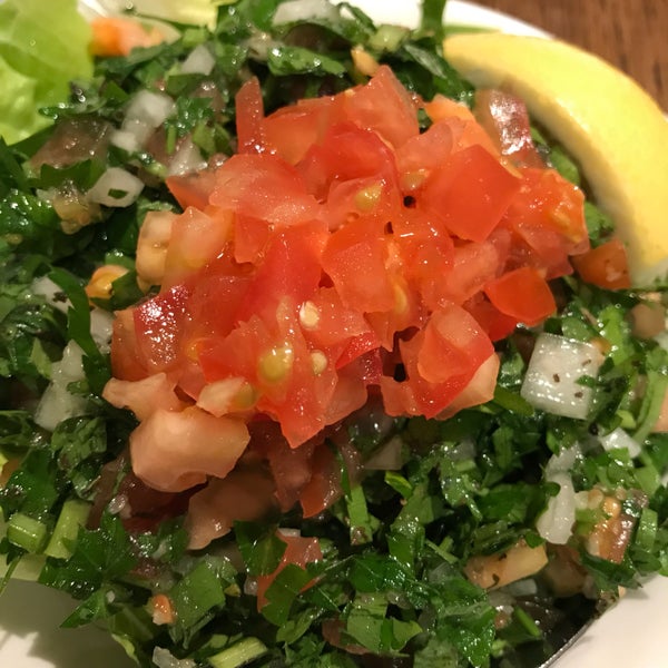 The tabbouleh is superb