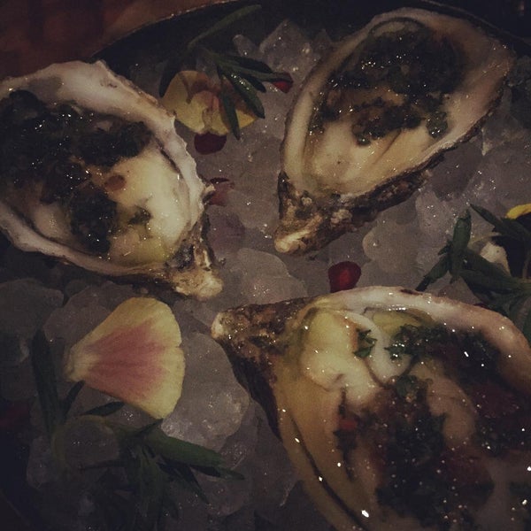 Really liked the Oyster with lemon and pomegranate
