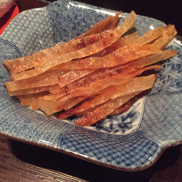 Dried fugu was another great bar snack