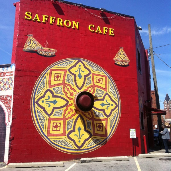 Photo taken at Saffron Cafe by Heather R. on 4/21/2013