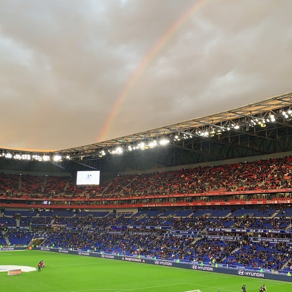 Photo taken at Groupama Stadium by Nicolas B. on 10/19/2019