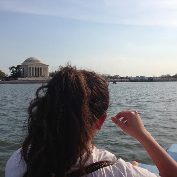 Photo taken at Tidal Basin Paddle Boats by Mónica C. on 4/10/2013