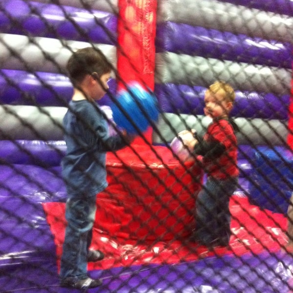 Photo taken at BounceU by Vanessa P. on 1/4/2014