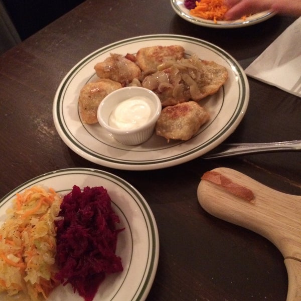 Authentic polish food! Stop by for pierogi ruskie, chicken soup with noodles or other polish goodies everything's good there!