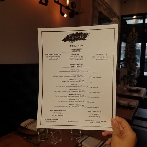 12/16/2018 tarihinde Anna H.ziyaretçi tarafından Spanglish NYC Restaurant'de çekilen fotoğraf