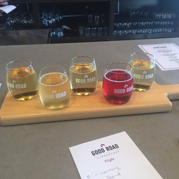 Photo taken at GoodRoad CiderWorks by Rebecca M. on 6/24/2018